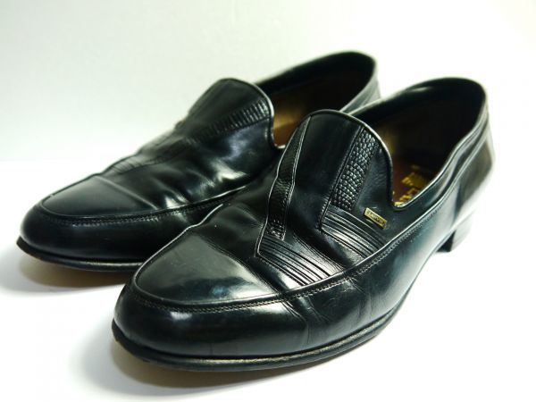美品 ランバン LANVIN ローファー ビジネスシューズ 黒 25.0cmE R23-85