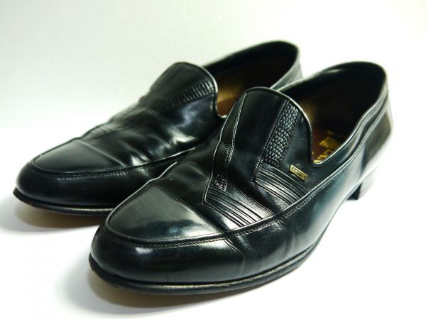 美品 ランバン LANVIN ローファー ビジネスシューズ 黒 25.0cmE R23-85_画像1