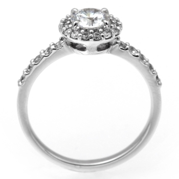 婚約指輪 安い プラチナ ダイヤモンド リング 0.5カラット 鑑定書付 0.515ct Fカラー VVS2クラス VGカット CGL - 1