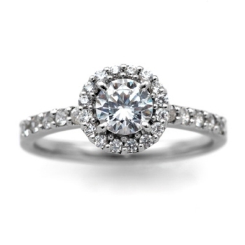 婚約指輪 安い プラチナ ダイヤモンド リング 0.5カラット 鑑定書付 0.519ct Fカラー SI2クラス 3EXカット CGL_画像1
