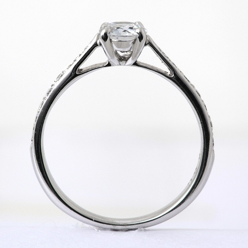婚約指輪 安い プラチナ ダイヤモンド リング 1.0カラット 鑑定書付 1.623ct Fカラー SI2クラス Gカット CGL_画像2