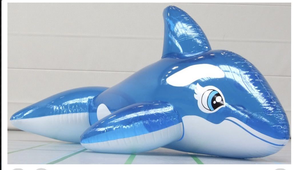 シャチ ブルー 3m ツヤあり フロート 空気ビニール風船 浮き輪 シャチ ブルー 3m ツヤあり フロート 空気ビニール風船 浮き輪