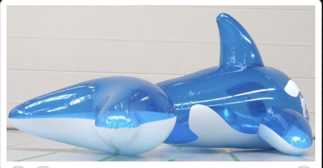 シャチ ブルー 3m ツヤあり フロート 空気ビニール風船 浮き輪 シャチ ブルー 3m ツヤあり フロート 空気ビニール風船 浮き輪