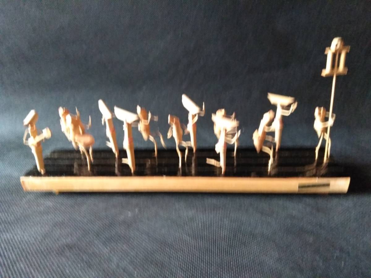 竹人形 民芸品 阿波踊り 竹細工 阿波おどり 工芸品 ガラスケース