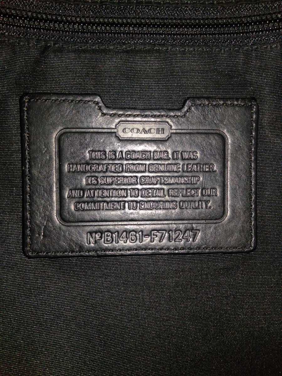 送料無料 美品 COACH コーチ メンズ ブリーフケース ビジネスバッグ