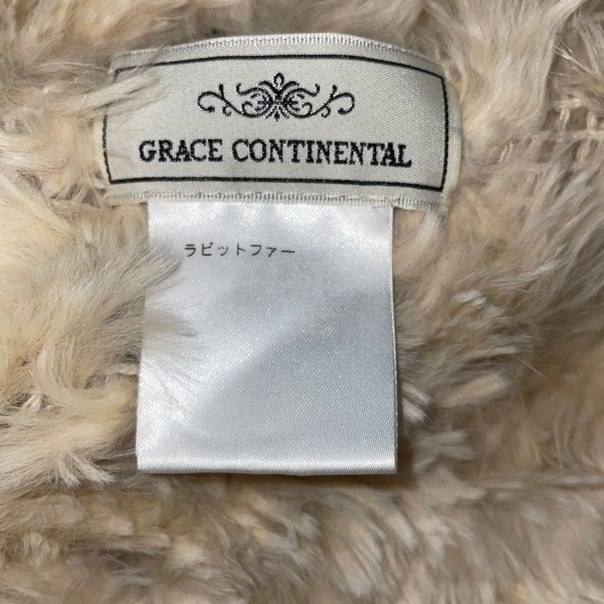 値下げ　GRACE CONTINENTAL グレースコンチネンタルラビットファー　ショール