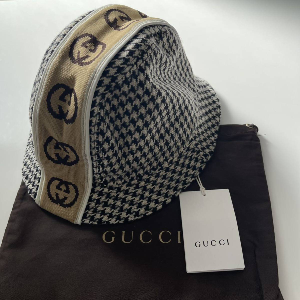 グッチ（GUCCI） インターロッキングGG柄バケットハット 帽子 新品 未