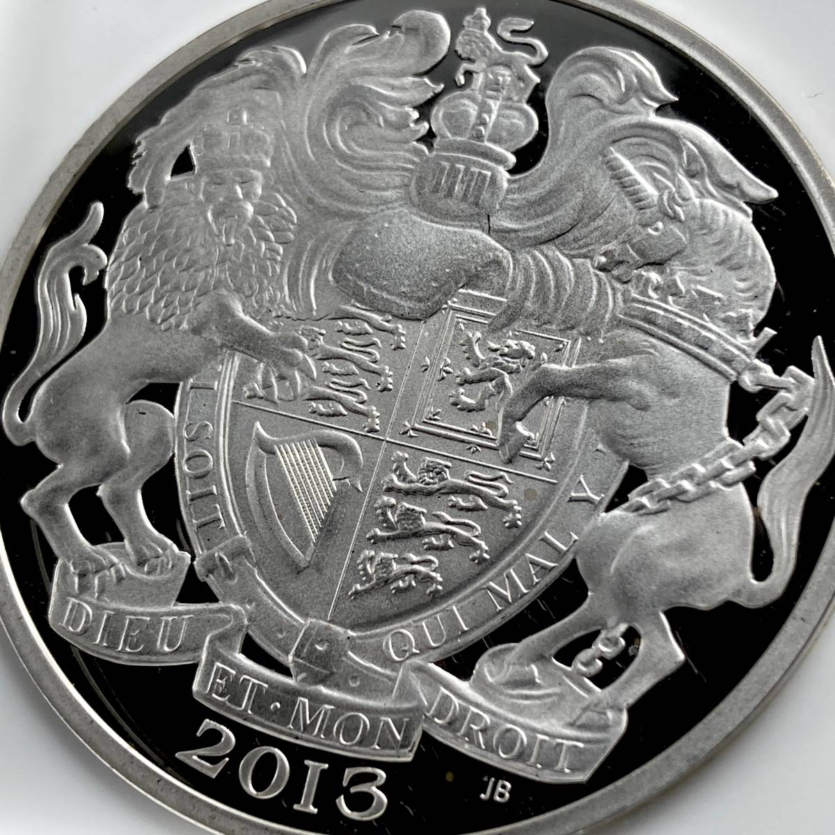 2013年 イギリス エリザベス女王 戴冠60周年記念 5ポンド 銀貨 NGC