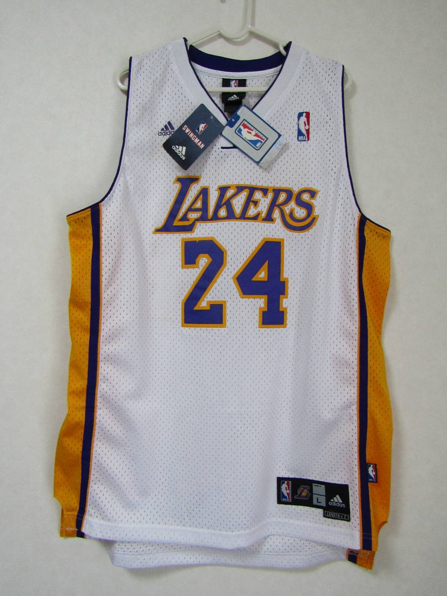 未使用品 NBA LAKERS コービー・ブライアント #24 ロサンゼルス・レイカーズ adidas製　アディダス ユニフォーム　ジャージ バスケ 刺繍_画像1