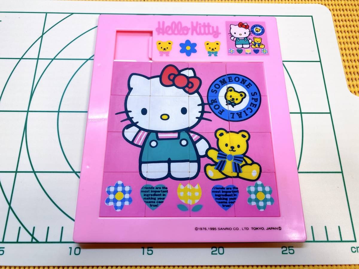  стоимость доставки 520 иен! ценный retro Sanrio Hello Kitty Kitty Chan интеллектуальное развитие мозаика развивающая игрушка текущее состояние товар 