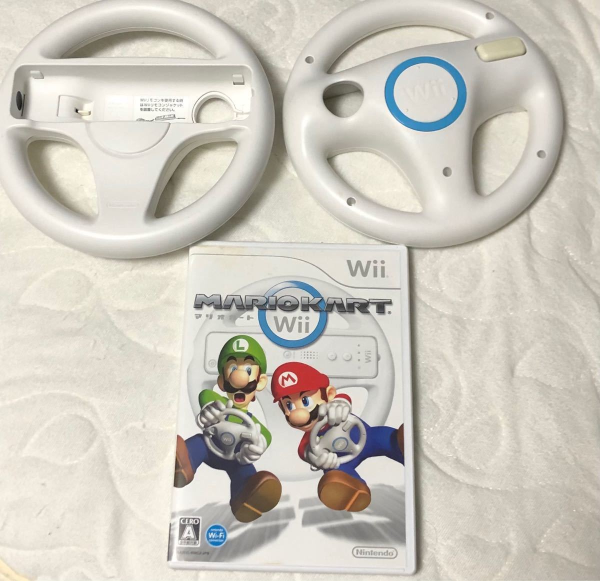 マリオカートWii Wiiハンドル 2個　セット