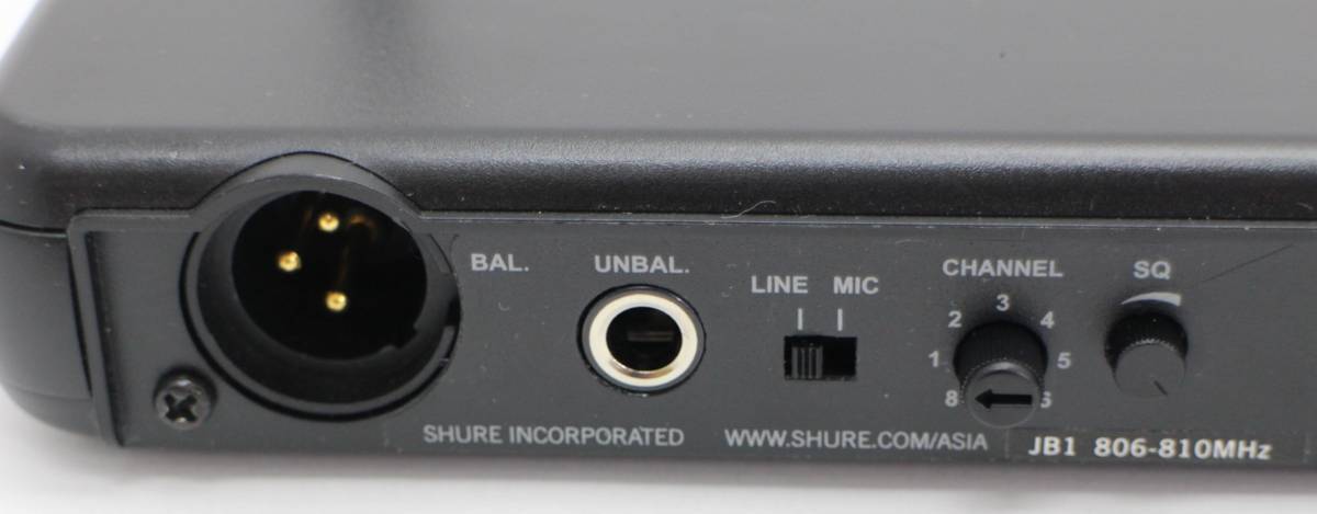SHURE シュアー SVX88 レシーバー PG28 ワイヤレス マイク 2本 ダイバシテイ 受信機 通電確認済_画像8