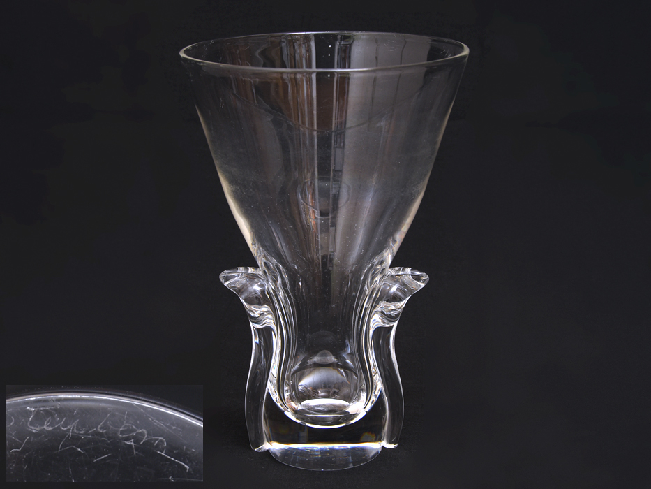 STEUBEN GLASS スチューベン クリスタルガラス 花瓶 - 花瓶