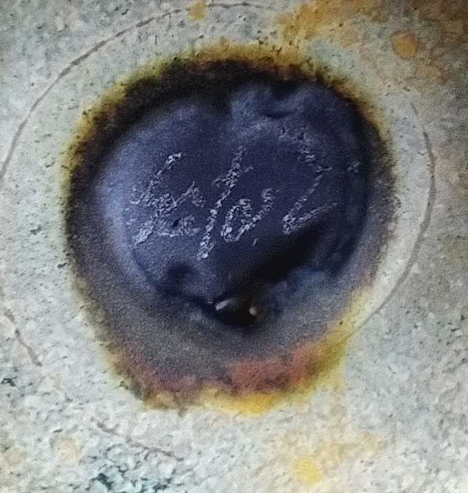 一点物 宙吹きガラス 古代硝子風曜変模様一輪挿し 京都のガラス作家 佐藤聡 購入価格50.000円 5
