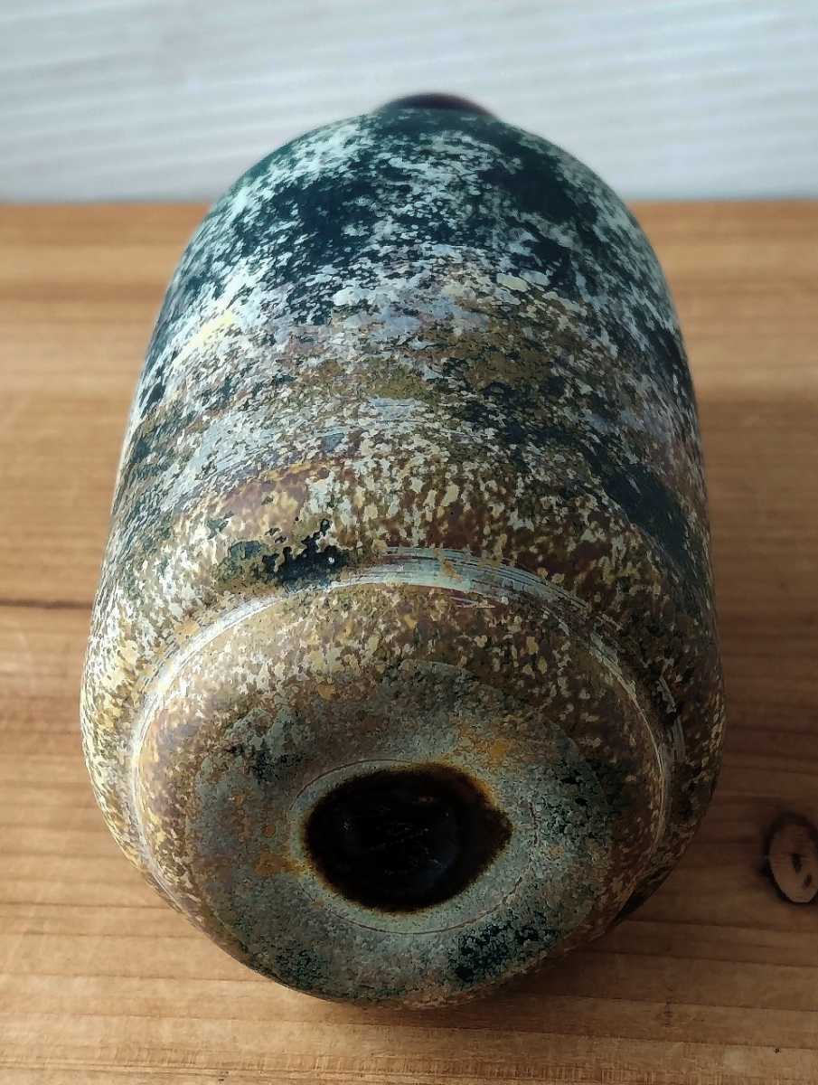 一点物 宙吹きガラス 古代硝子風曜変模様一輪挿し 京都のガラス作家 佐藤聡 購入価格50.000円 4