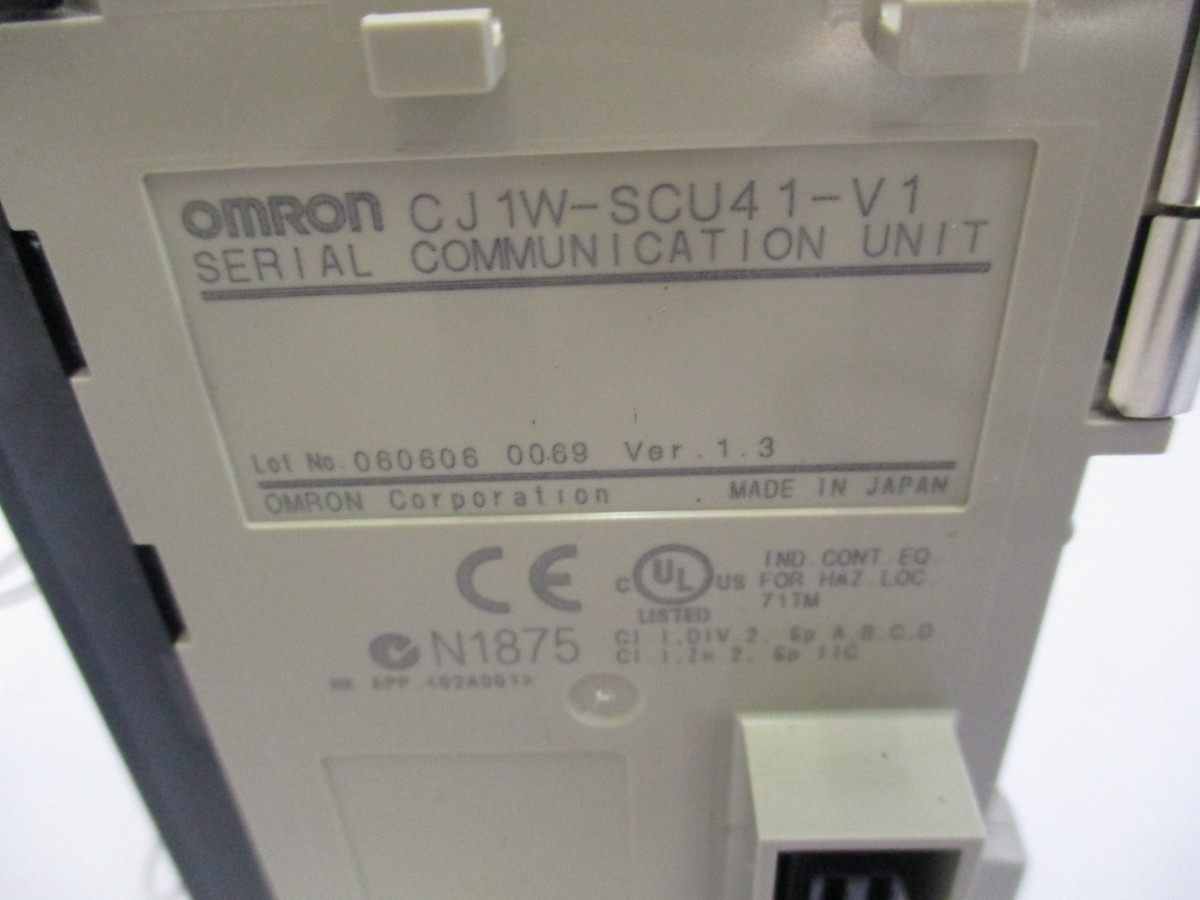 高質 OMRON シリアルコミュニケーションユニット プログラマブルコントローラ CJ1W-SCU41-V1 - その他
