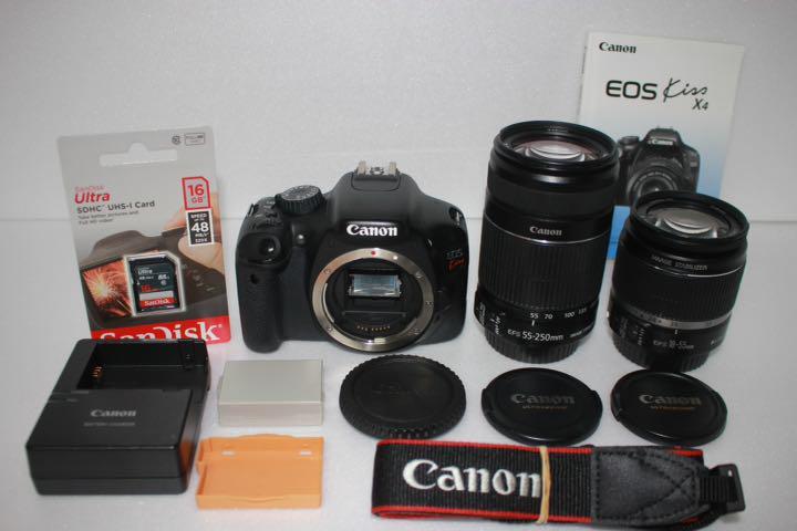 手ぶれ補正付きcanon kiss x4 標準&望遠ダブルレンズセット214再 | www