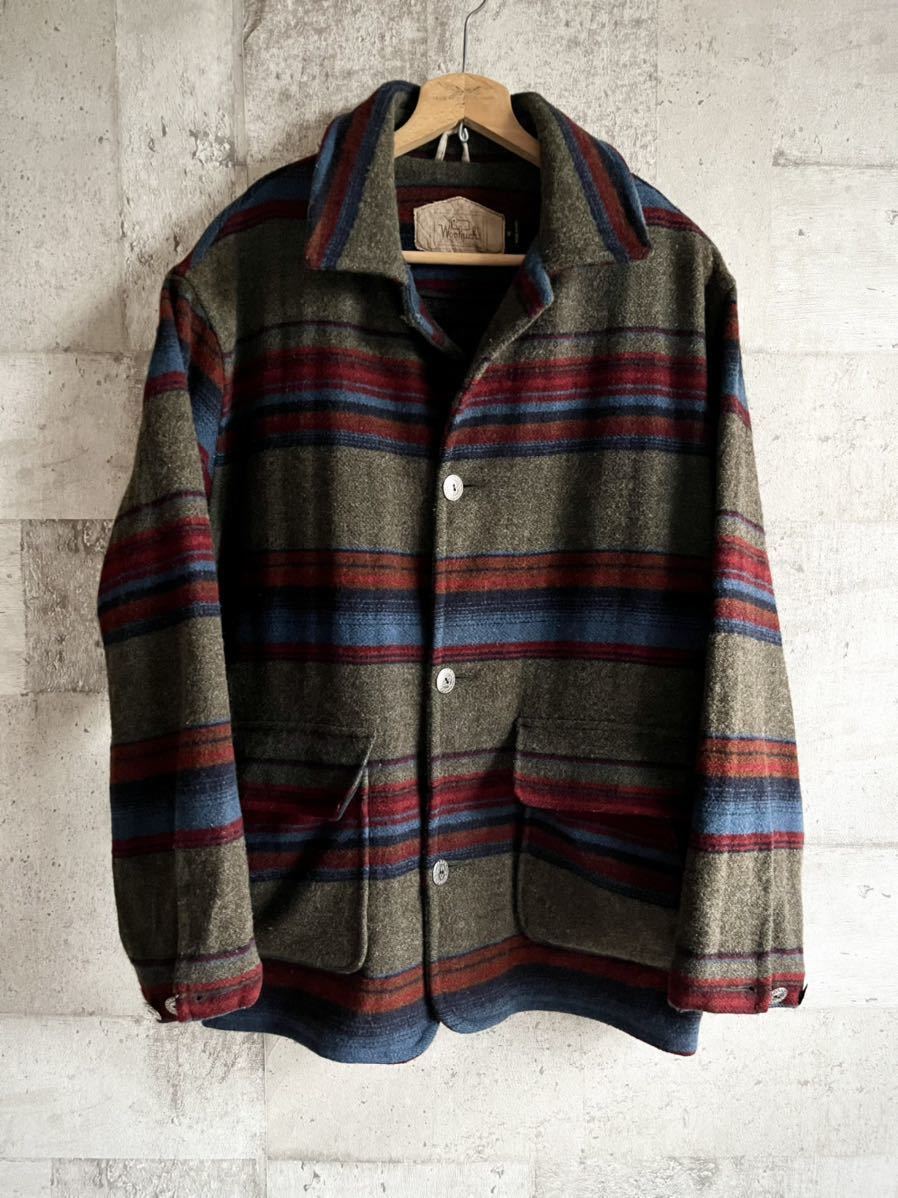 80s～ USA製 WOOLRICH NATIVE WOOL RUG JACKET ウールリッチ