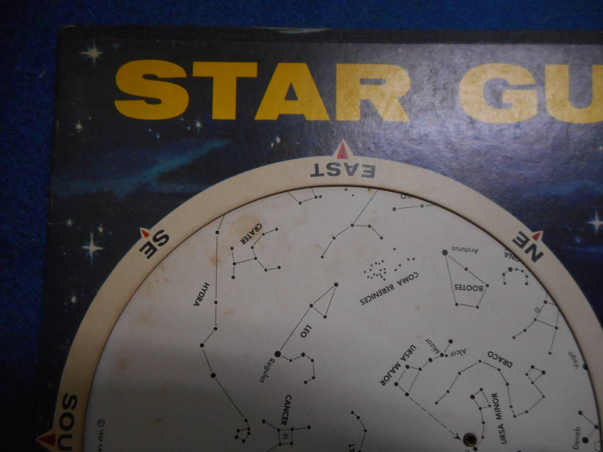 アンティーク、天球図、天文、星座早見盤、、星図、星座図絵1957年『アメリカ星座早見盤』Star map, Planisphere,  Celestial atlas