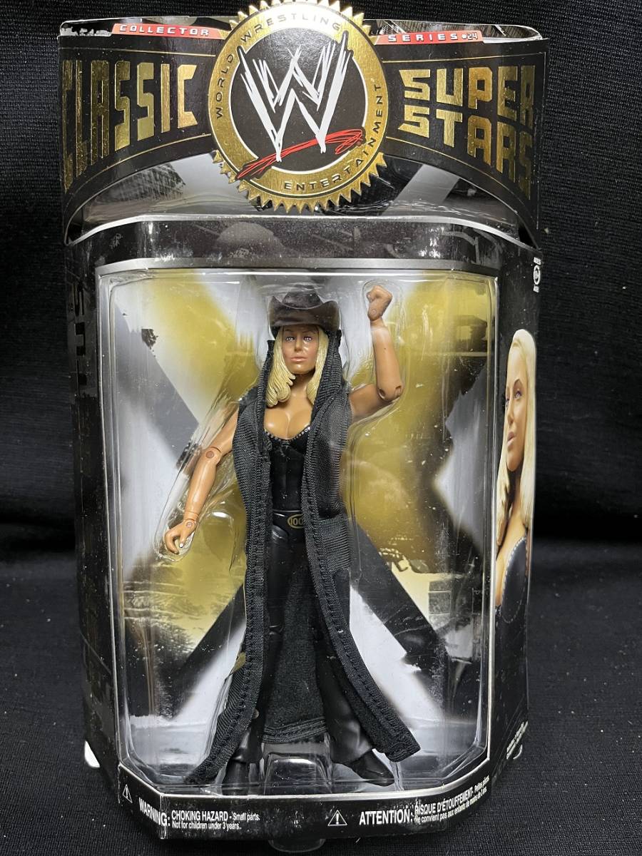 JAKKS：WWE Classic Superstars Series 24 トリッシュ・ストラタス w/ロングコスチューム（未開封品）