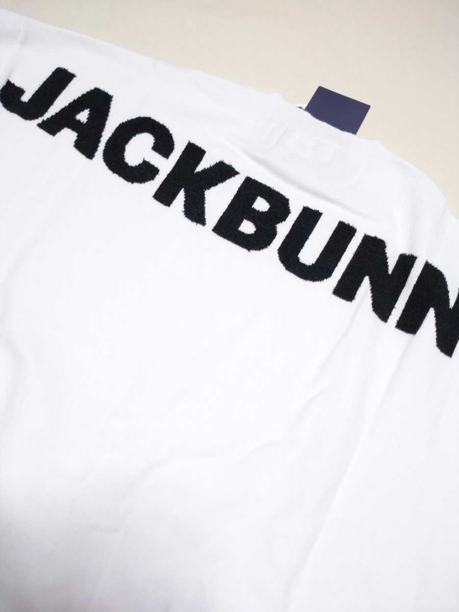バックロゴ Mサイズ4 新品 セーター ジャックバニー メンズ 新品 ホワイト