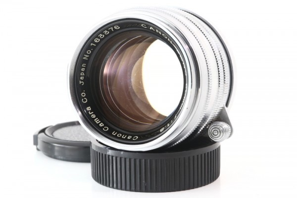 Canon キャノン 50mm F/1.8 Leica Lマウント クロームレンズ 単焦点