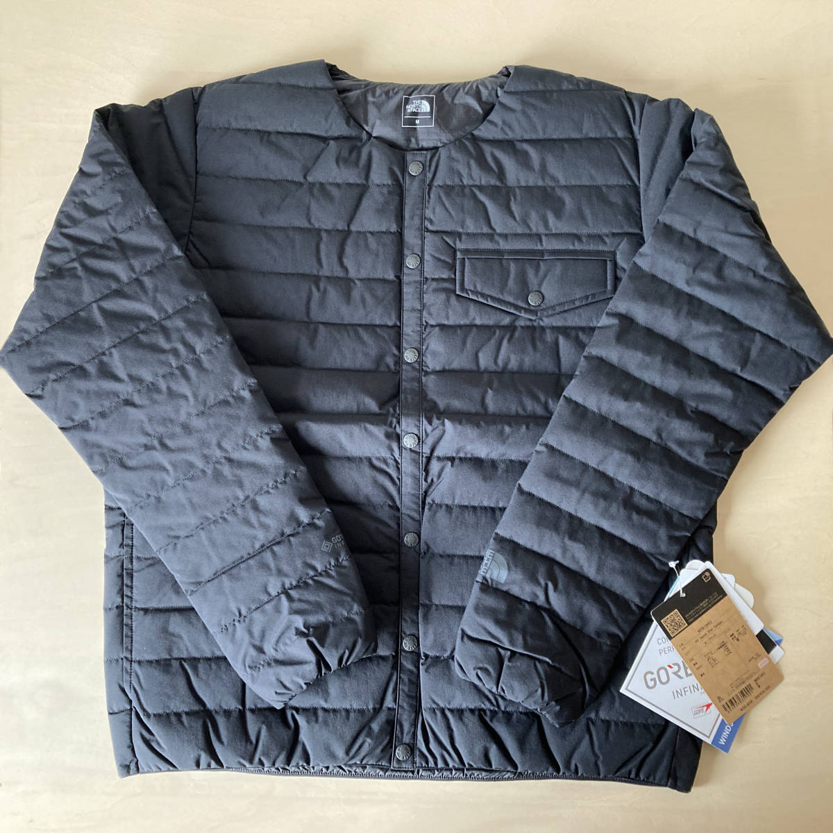 M 黒 ノースフェイス ウィンドストッパーゼファーシェルカーディガン THE NORTH FACE WS Zepher Shell Cardigan K/ブラック M ND91962