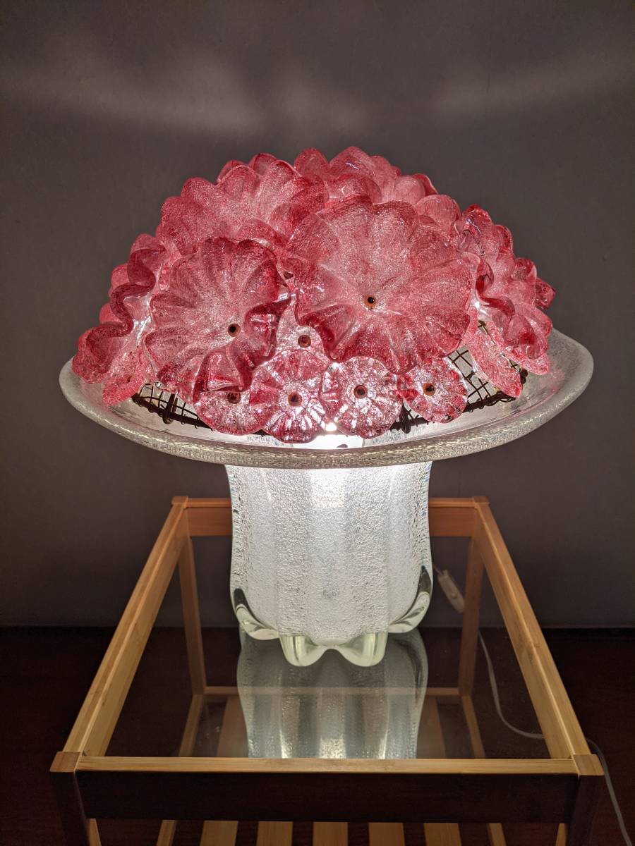 岩田工芸ガラス IWATA GLASS フラワーランプ テーブルランプ 岩田工芸ガラス IWATA GLASS フラワーランプ テーブルランプ