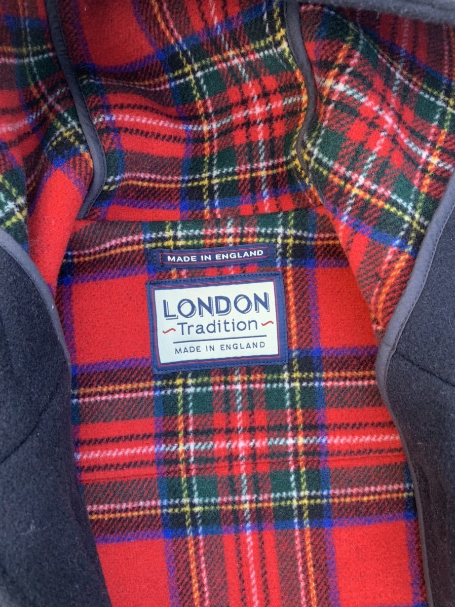 [ beautiful goods ][ England made ]LONDON TRADITION×URBAN RESEARCH special order ERICA LONG duffle coat [34] navy London tiger tishon×UR
