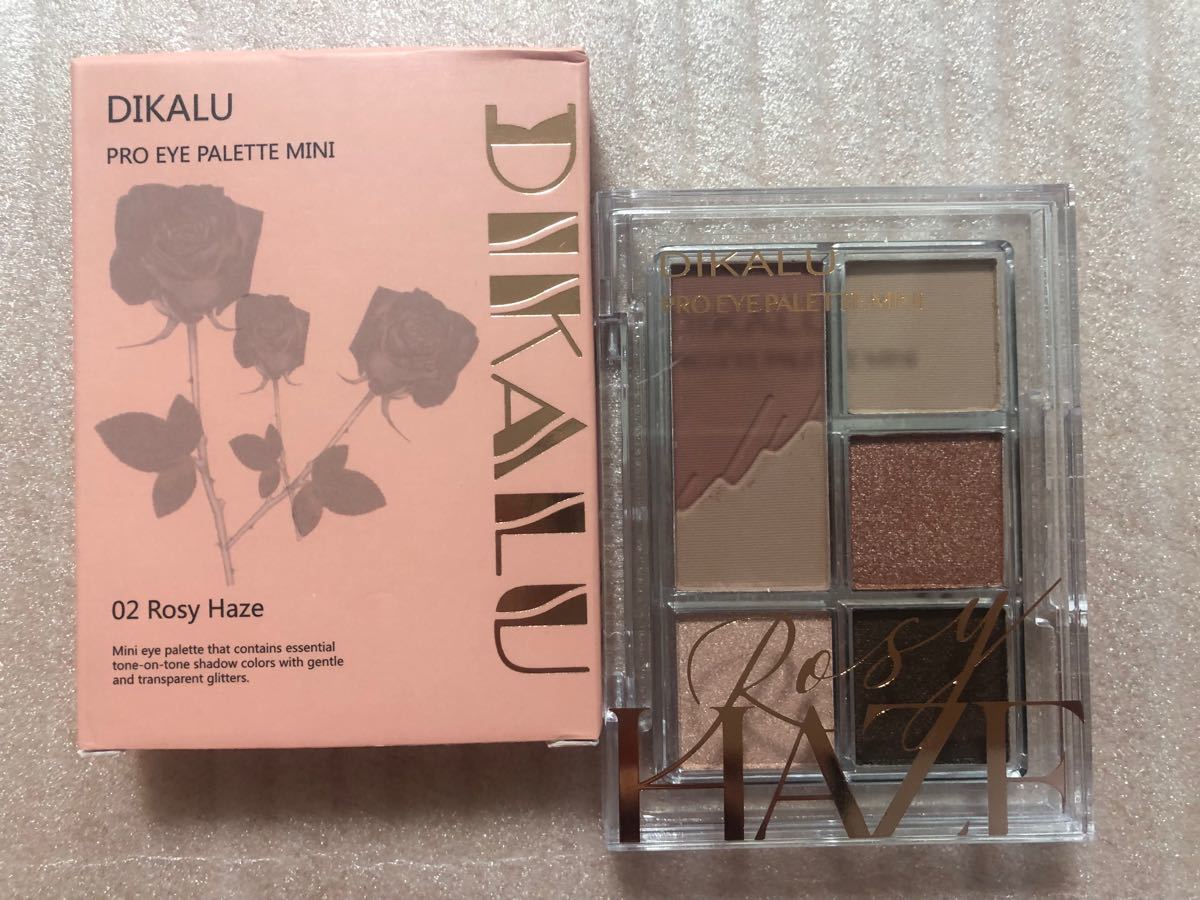 DIKALU pro eye palette eyeshadow 6色アイシャドウパレット #2 rose haze