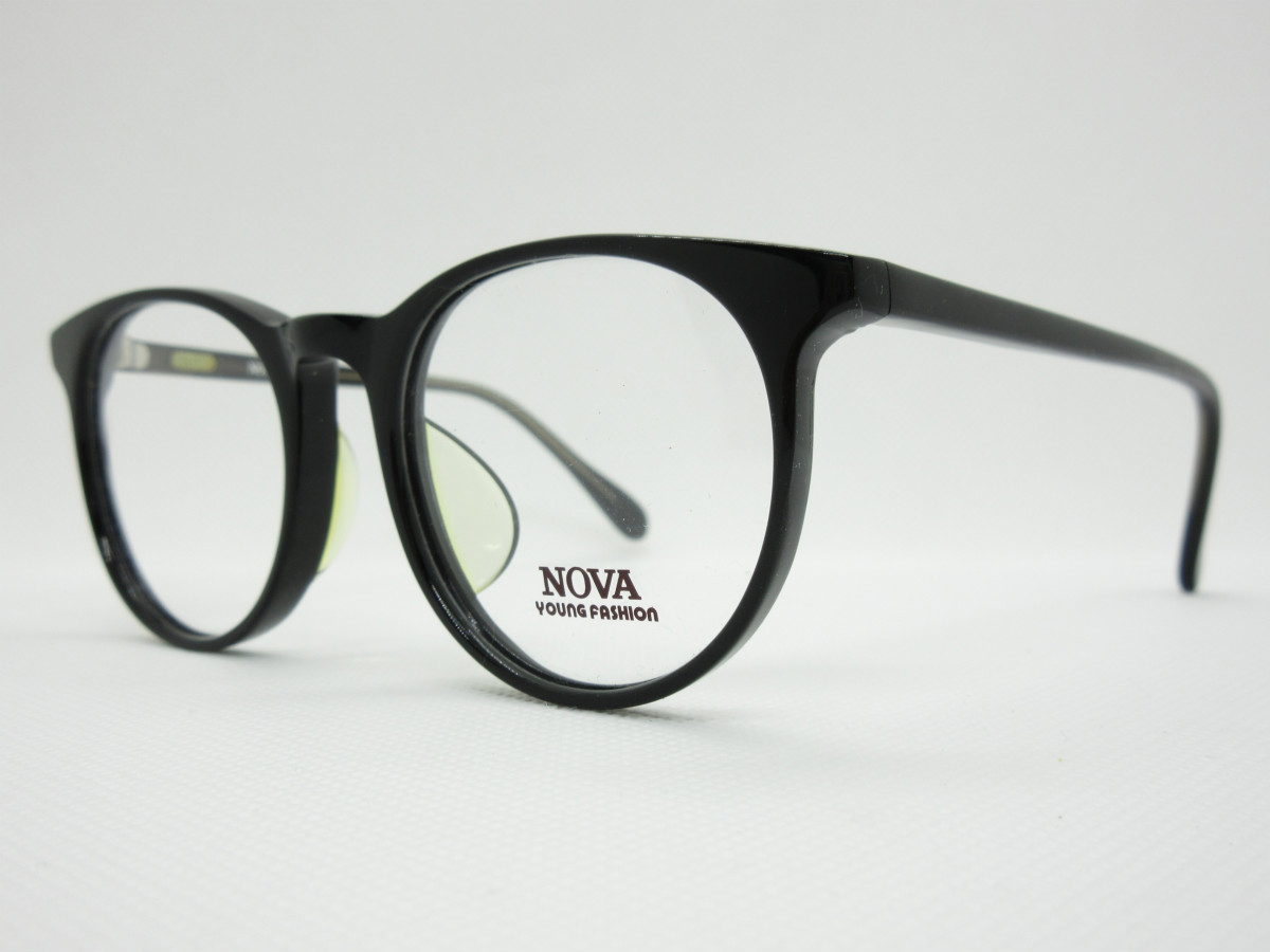 セール 特集 Nova ボストン ブラック 黒 ヴィンテージ 小さいサイズのメガネ 155 Joway Eu