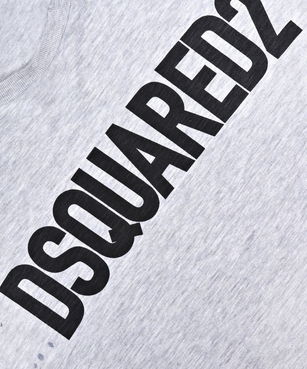 DSQUARED2 ダメージ＆ペイント加工クルーネックTシャツ M （ディー