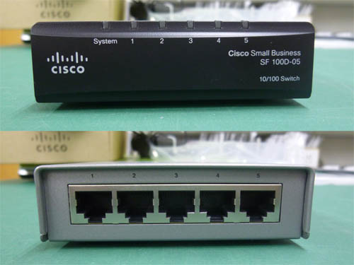 【未使用】Cisco スイッチングハブSF100D-05(100Mbps/5prt)_画像2