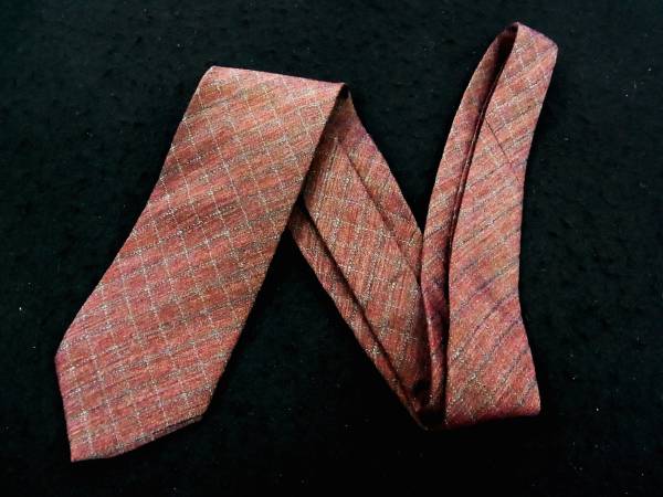 2-0194★良品トルネードマート【ウール50％】刺繍ネクタイ_ウール50％シルク50％の最高級ネクタイです