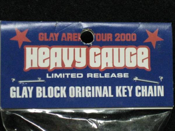 $ GLAY ARENA TOUR 2000 HEAVY GAUGE キーチェーン 赤 $_画像3