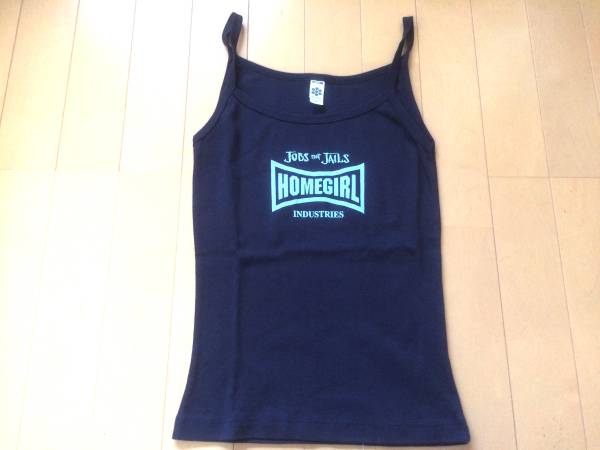  rare *HOMEGIRL Home girl HOMEBOY Cami navy blue navy S size chi Carna gang hard-to-find actual place stock new goods 