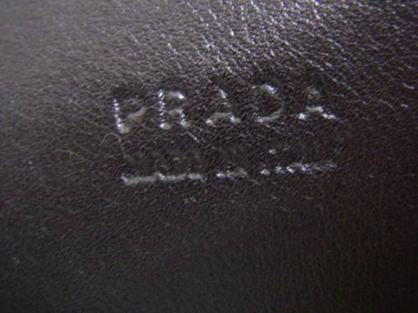 S89 PRADA プラダ ベルト　茶色　鼈甲　レザー 革　美品_画像3