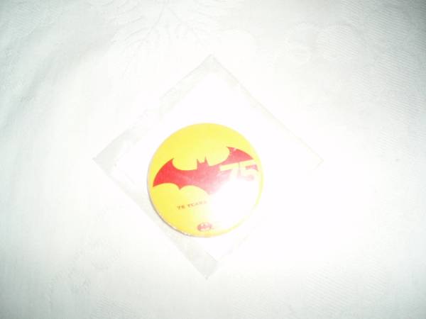 Batman 75th Anniversary × Tower Records can badge 