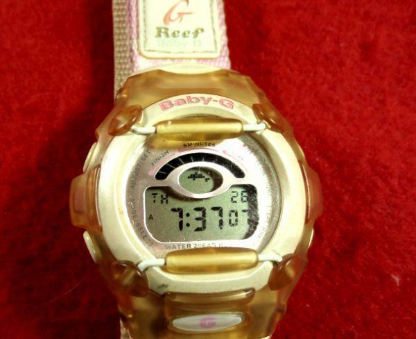 GS5E6）★完動腕時計★CASIO カシオ BABY-G Gショック系BGR-221ピンク◎可愛いピンクです♪_画像1