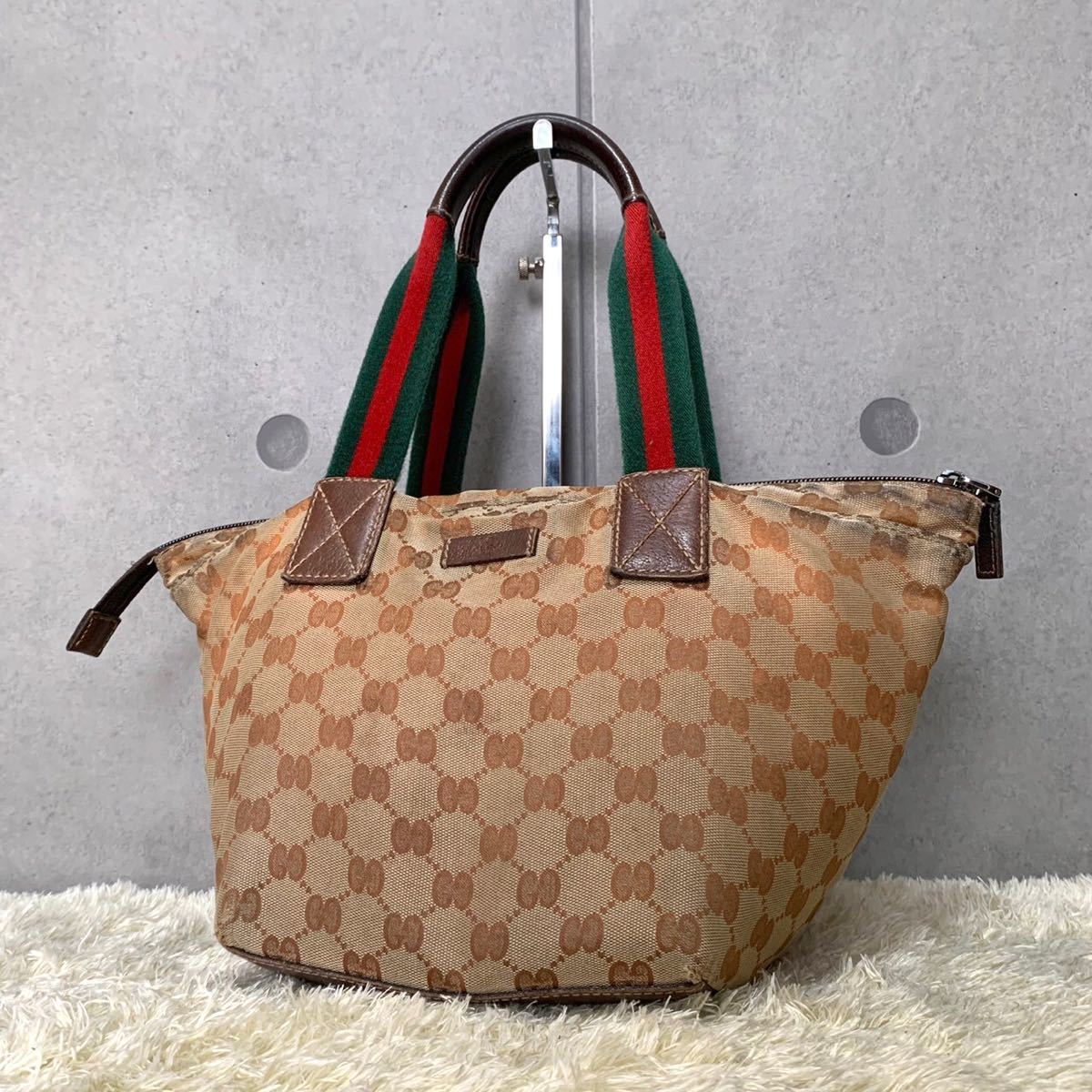OLD GUCCI オールドグッチ gg柄 マイクロgg ハンドバッグ トートバッグ