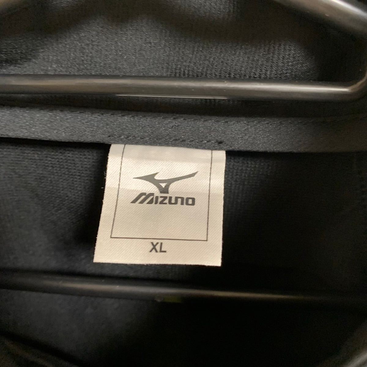 【美品 XL】MIZUNO 薄手 ジャージ ミズノ ブラック 黒 スポーツウェア トレーニングウェア ランニングウェア