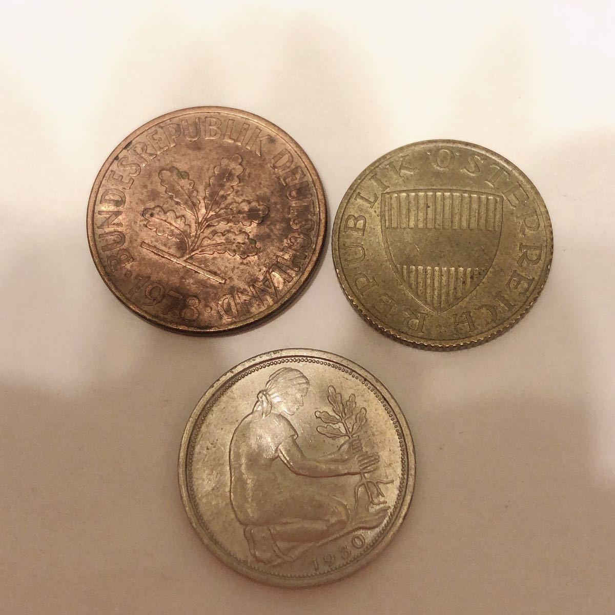 ドイツ、オーストリアのコイン