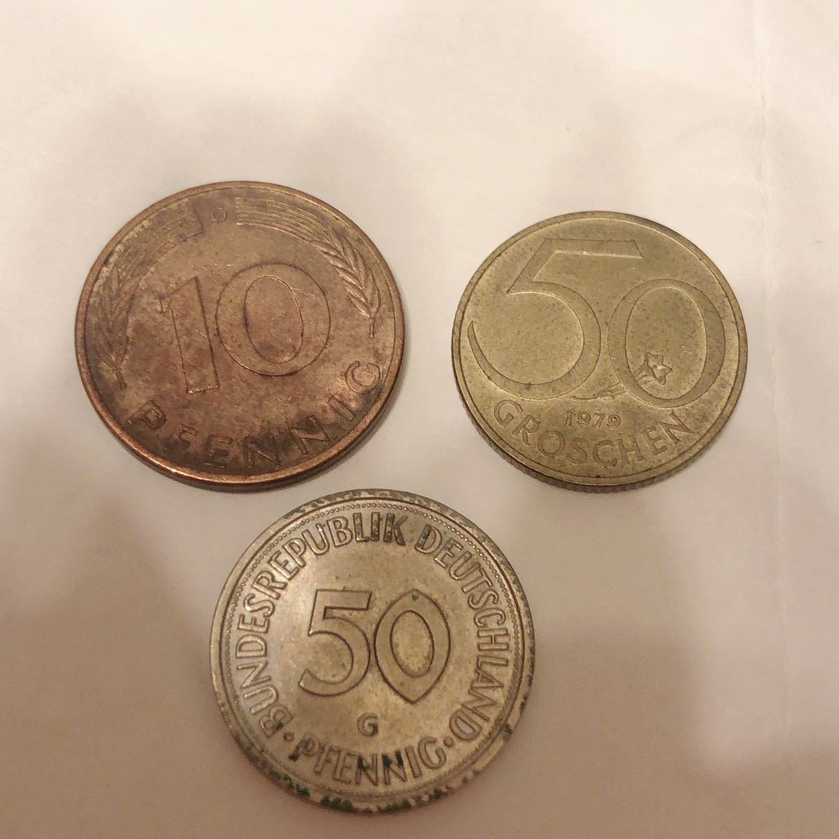 ドイツ、オーストリアのコイン