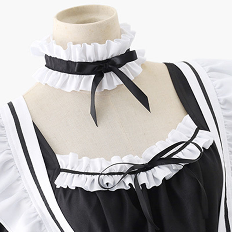 ロリータ ワンピース エプロン セクシー メイド 衣装 ミニ丈 レディース 制服 コスプレ 豪華セット S-5XL メイド喫茶 メイドカフェ 可愛い