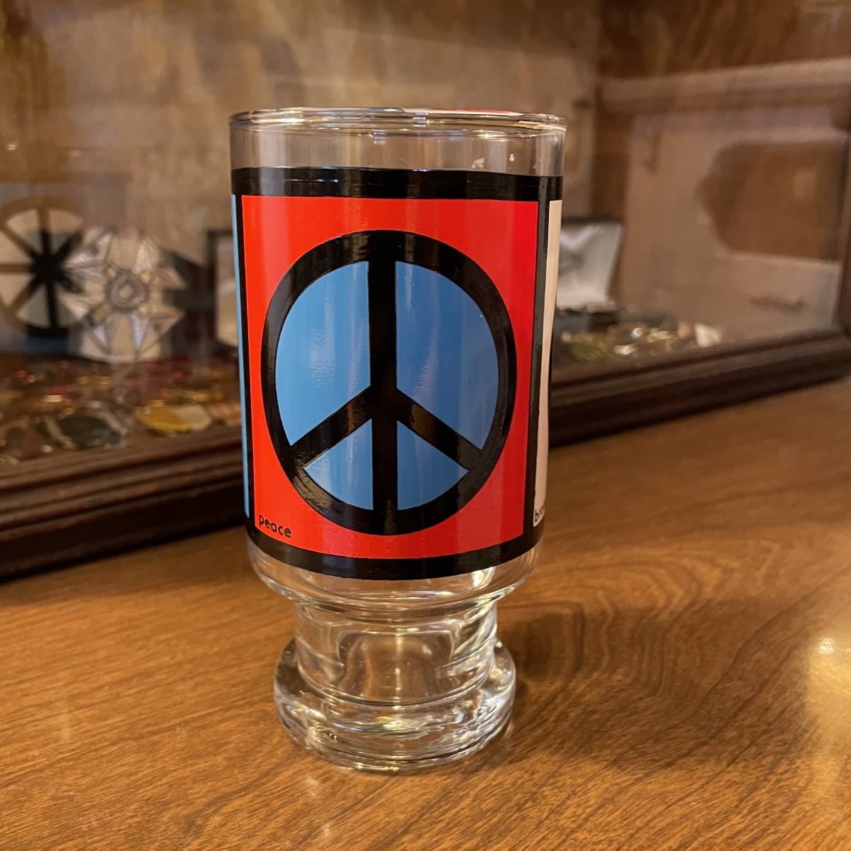  rare goods!60\'s~70\'s America antique PEACE flat peace glass USA Vintage tableware / federal Jedi fireking New York old clothes retro miscellaneous goods 