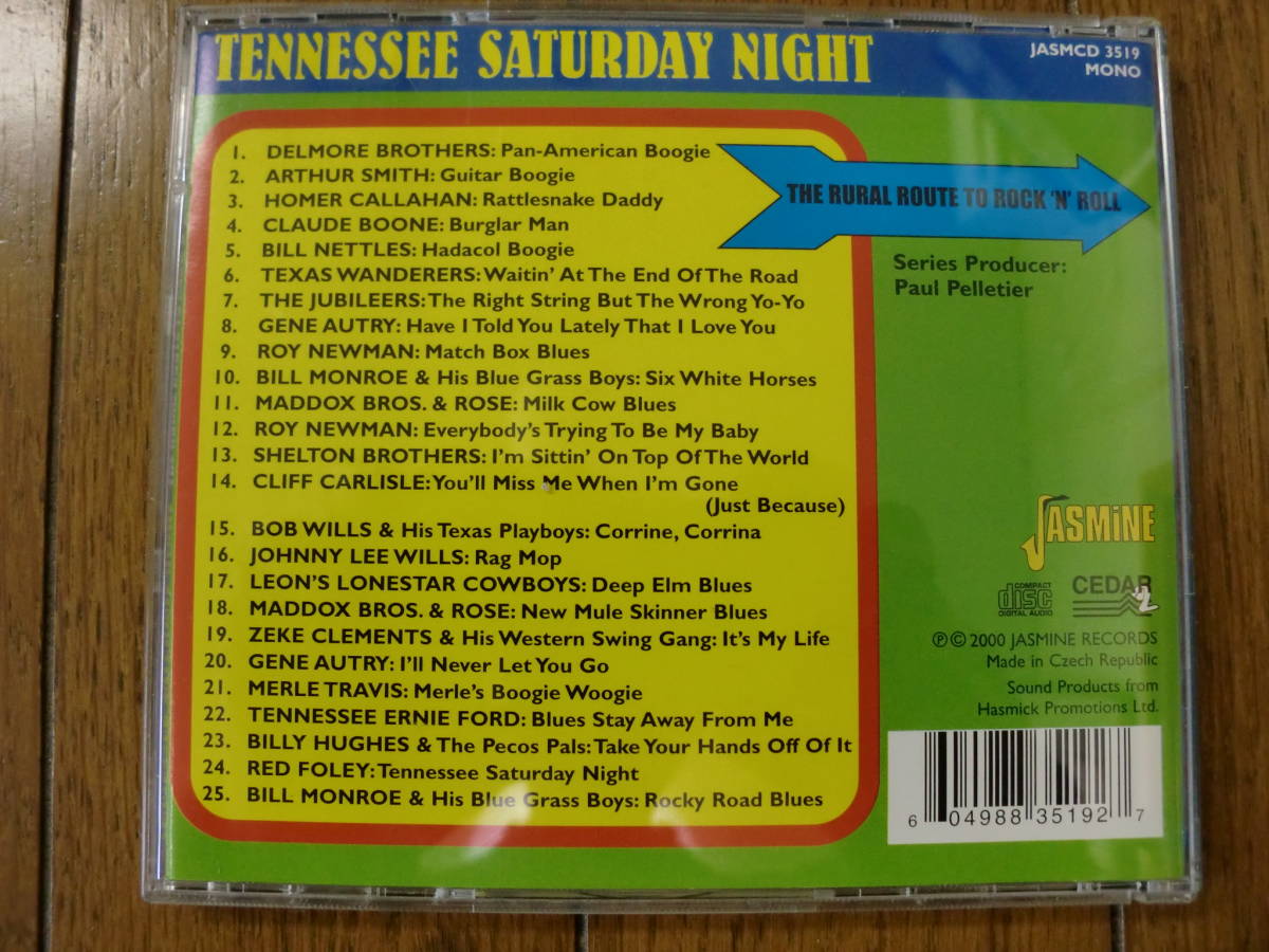【CD】V.A. TENNESSEE SATURDAY NIGHT テネシー・サタデイ・ナイト 2000 JUSMIN Delmore Brothers , Arthur Smith , Maddox Brothers 他_画像3