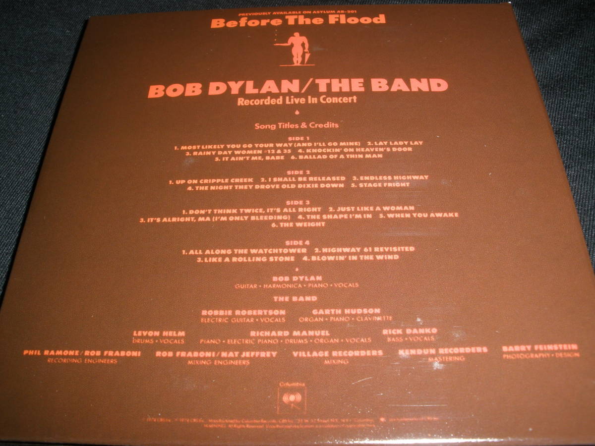 ボブ・ディラン & ザ・バンド 偉大なる復活 風に吹かれて ローリング リマスター オリジナル 紙 美 Dylan THE Band BEFORE THE FLOOD LIVE_美品。リマスターオリジナル紙ジャケットCD