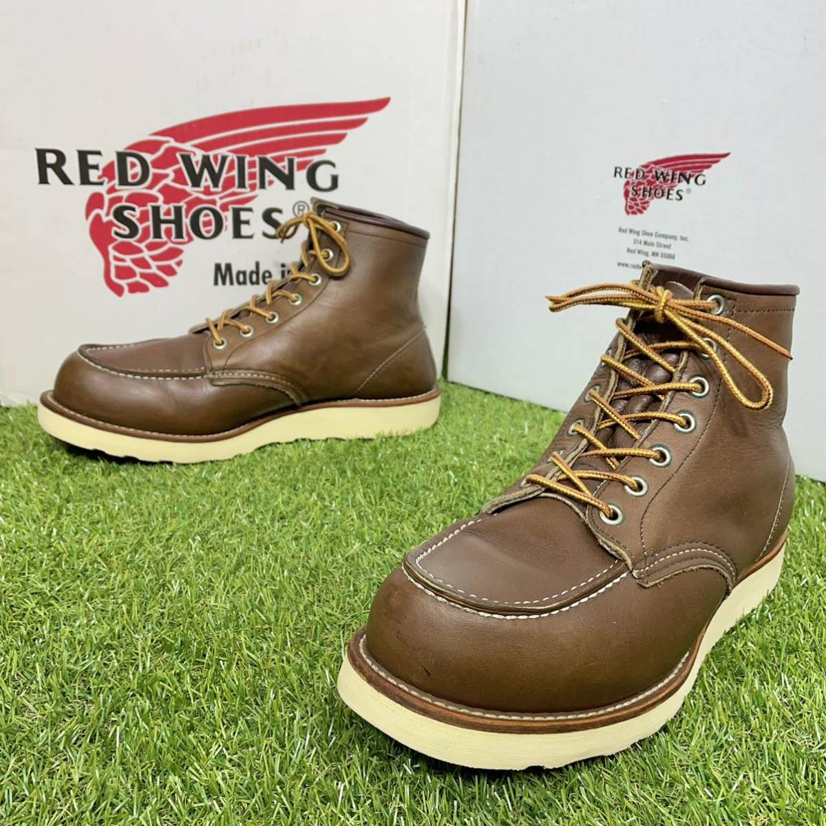 安心品質 0637】8855レッドウイングRW USAブーツ8E送料込RED WING