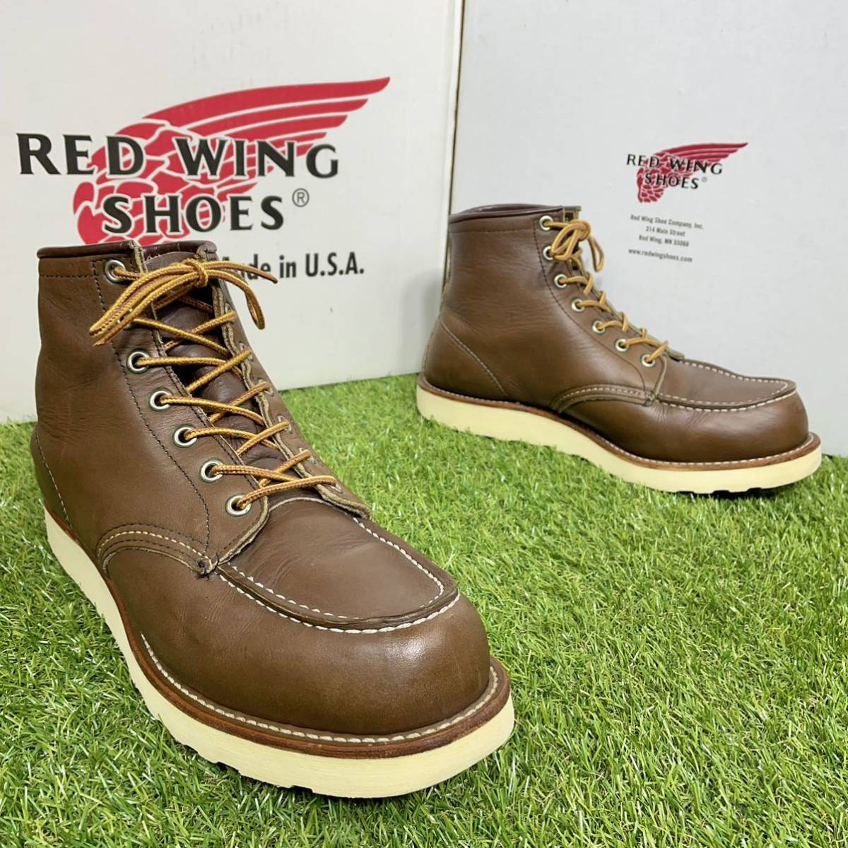 安心品質 0637】8855レッドウイングRW USAブーツ8E送料込RED WING