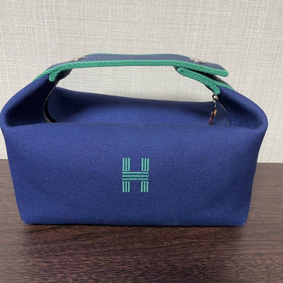 エルメス HERMES キャンバス バニティバッグ ポーチ バニティ バッグ